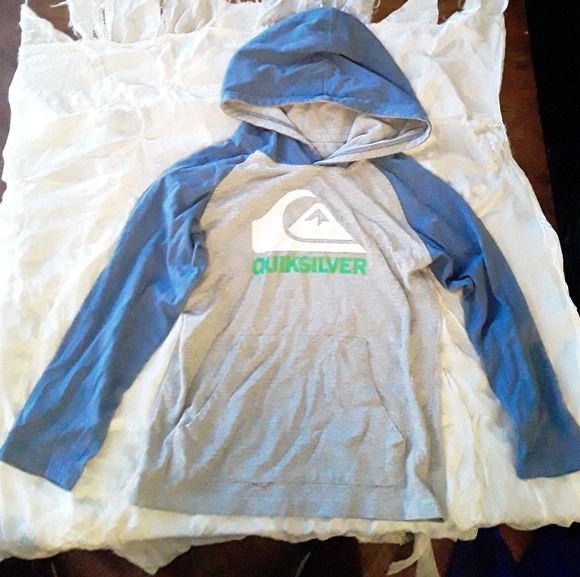 Quicksilver Boys Size 7 Light Hoody Sweater - Picture 3 of 8